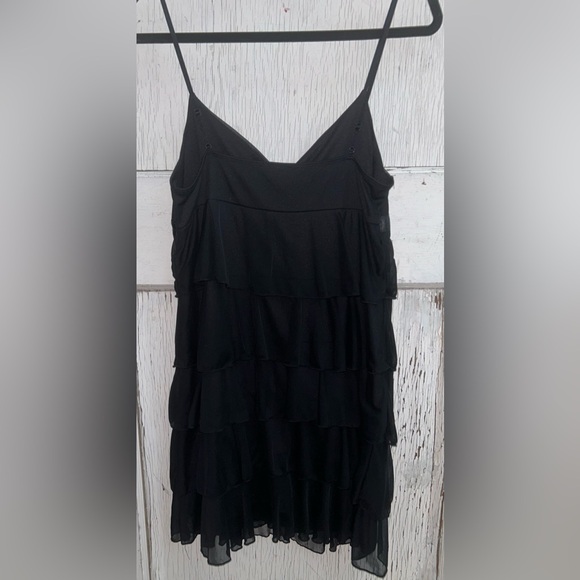🪩Black Tired Ruffle Mini Dress by Charlotte Russe🪩 - Picture 3 of 6